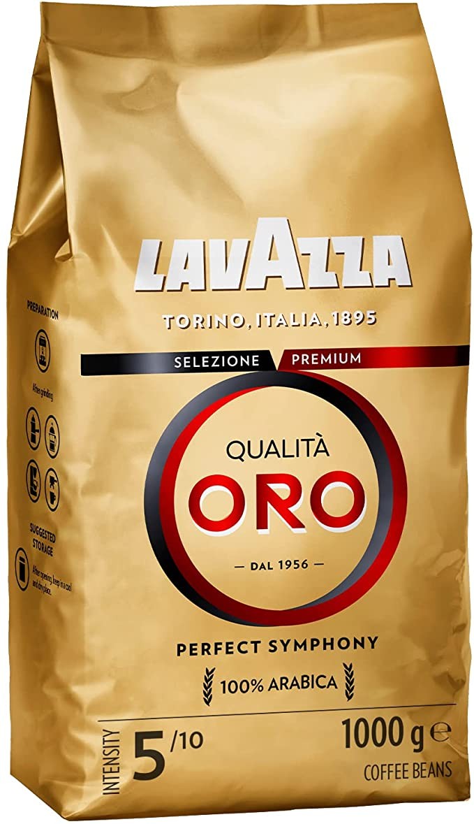 Lavazza Gold Coffee Beans, 1 Pack (1 x 1kg)