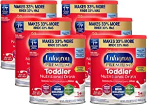 Mead Johnson Enfagrow Stage 3 Infant Milk Powder (Suitable for 1-3 Years Old) 32oz / About 907.18g Can (6 Cans) (Contains DHA, PDX+GOS Prebiotic Combination)