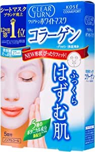 Kose Cosmeport Clear Flip Mask White Collagen 5 Sheets