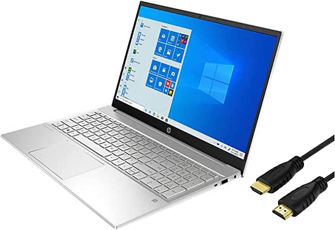 HP Pavilion Business 15.6 FHD Touch IPS Micro-Edge Laptop,* 11th Gen Intel Quad Core i7-1195G7, GeForce MX350 2GB*, Backlit Keyboard, Silver (16G RAM | 1TB PCIE SSD, Windows 11 Pro)