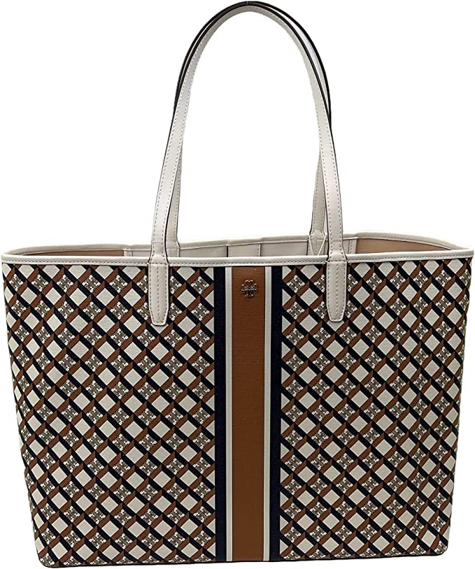 Tory Burch Large Canvas Geo Logo Tote